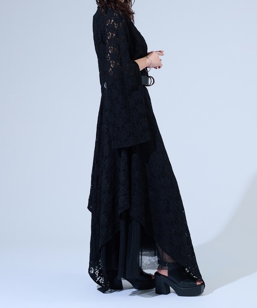 Ellno de Mavie(エルノデメヴィ)の「アシンメトリーフレアレーススカート/SETUP対応(スカート・レディース・パープル/ブラック/ブルー・FREE)」の11枚目の写真