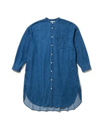 Gymphlex Band collar shirt dress（ジムフレックス バンドカラーシャツワンピース）