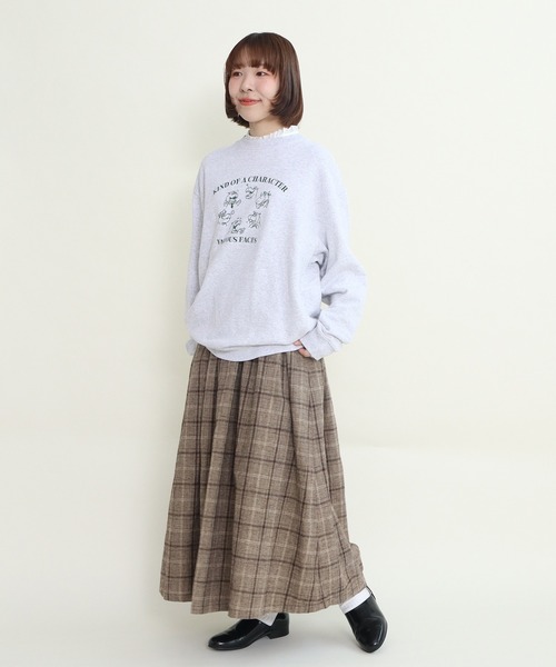 PAR ICI(パーリッシィ)の「コットン/リネン チェック 後ゴムスカート(スカート・レディース・ブラック系その他/ダークブラウン系・FREE)」の14枚目の写真