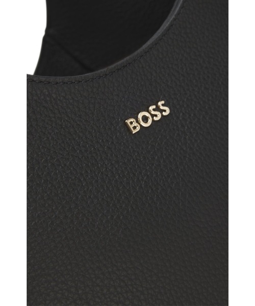 BOSS(ボス)の「グレインレザー トートバッグ レタリングロゴ(トートバッグ・レディース・ブラック・ONESIZE)」の4枚目の写真