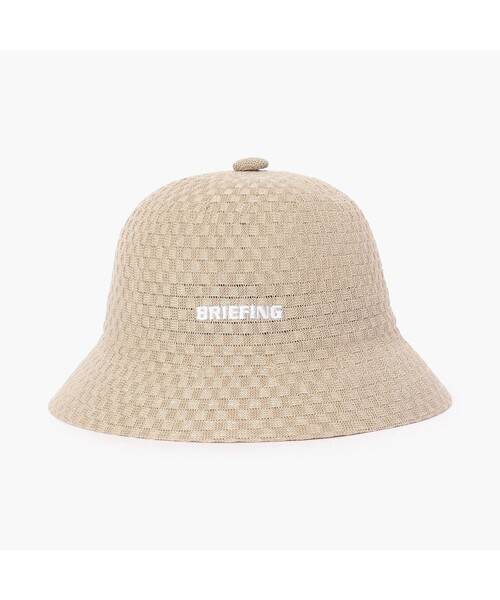 BRIEFING(ブリーフィング)の「【BRIEFING GOLF/ブリーフィングゴルフ】MEN'S BASKET WEAVE BELL HAT(ハット・メンズ・ベージュ/ブラック・FREE)」の4枚目の写真