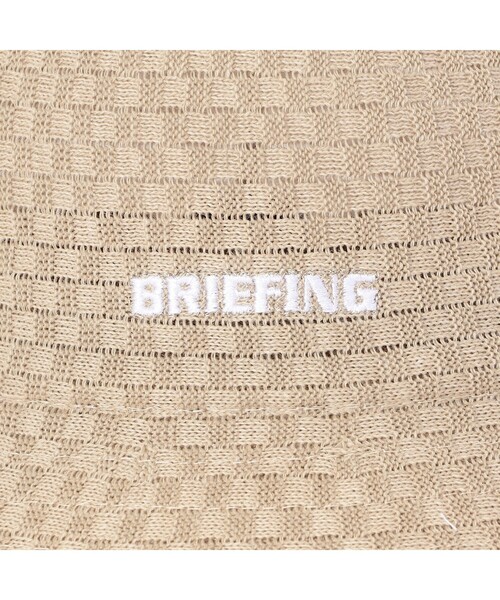 BRIEFING(ブリーフィング)の「【BRIEFING GOLF/ブリーフィングゴルフ】MEN'S BASKET WEAVE BELL HAT(ハット・メンズ・ベージュ/ブラック・FREE)」の6枚目の写真