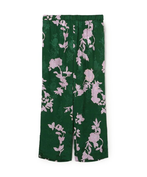 NE QUITTEZ PAS!(ヌキテパ)の「ne Quittez pas Shantoon Jacquard パンツ(その他パンツ・レディース・アイボリー/ダークグリーン・S)」の1枚目の写真