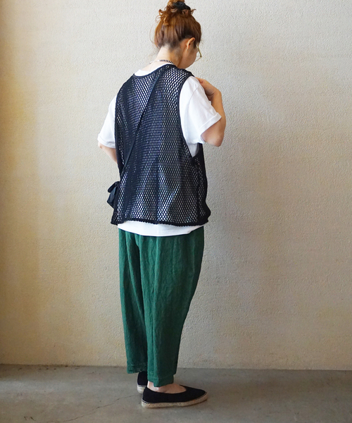 JOURNAL STANDARD LUXE(ジャーナルスタンダード ラックス)の「メッシュ タンク(シャツ/ブラウス・レディース・アイボリー/ブラック・FREE)」の5枚目の写真