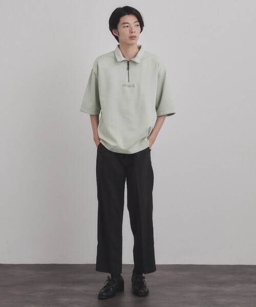 tk.TAKEO KIKUCHI(ティーケータケオキクチ)の「フェイクスエードハーフジップ(Tシャツ/カットソー・メンズ・チャコールグレー/ライトブルー/ライトグレー・02/03/04)」の18枚目の写真
