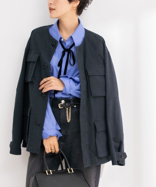 新品未使用　24AW Rie Miller ミリタリージャケット ブランド古着】Rie Miller｜リエミラーのミリタリージャケット
