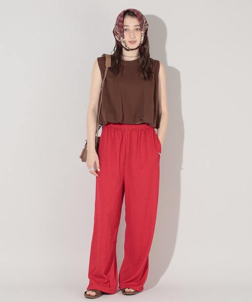 GEORGE'S(ジョージズ)の「楊柳イージーパンツ(その他パンツ・レディース・ブラック/ブラウン/レッド・MEDIUM/SMALL)」の16枚目の写真