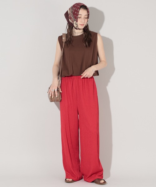 GEORGE'S(ジョージズ)の「楊柳イージーパンツ(その他パンツ・レディース・ブラック/ブラウン/レッド・MEDIUM/SMALL)」の17枚目の写真