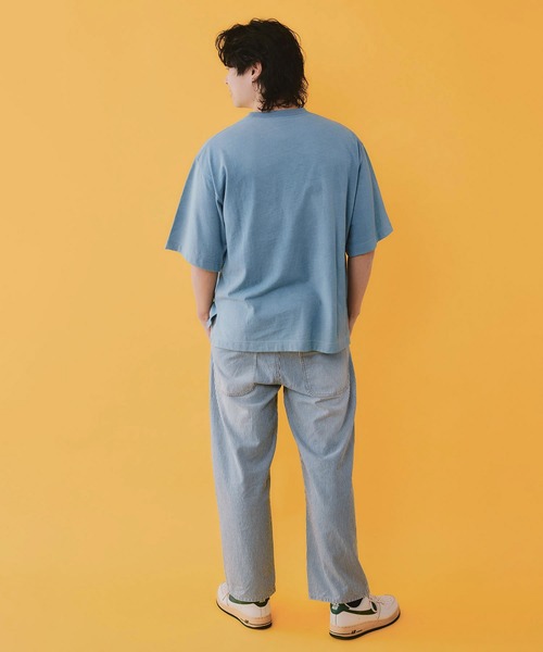 ScoLar Parity(スカラーパリティ)の「362112:ポケットからこぼれウサギ アップリケTシャツ(Tシャツ/カットソー・レディース・サックスブルー/ネイビー/オフホワイト・M)」の13枚目の写真