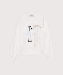 LA POMME petit Bow Heels Illustration Sweat