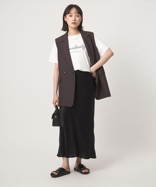 green label relaxing(グリーンレーベルリラクシング)の「グラフィック Tシャツ(Tシャツ/カットソー・レディース・ブラウン/オフホワイト/ダークグレー/その他1・FREE)」の14枚目の写真