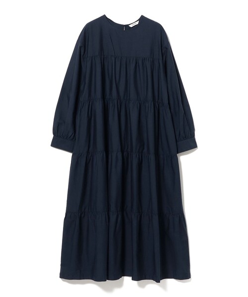 Ray BEAMS(レイビームス)の「【別注】Gymphlex × Ray BEAMS / ティアード ワンピース(ワンピース・レディース・ワイン/ネイビー・14)」の3枚目の写真