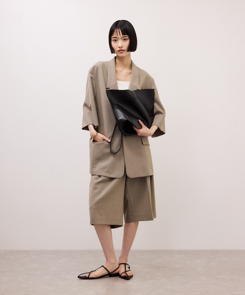 ADAM ET ROPE'(アダムエロペ)の「【PFT】Crepe Large Bag(ショルダーバッグ・レディース・ブラウン/ブラック/ベージュ・FREE)」の19枚目の写真