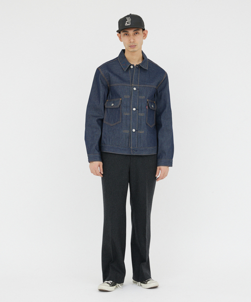 Levi's(リーバイス)の「Levi’s(R) / リーバイス(R) 別注 TYPE2リジッド トラッカージャケット(デニムジャケット・メンズ・ダークブルー・SMALL/MEDIUM/LARGE/X-LARGE/XX-LARGE)」の14枚目の写真