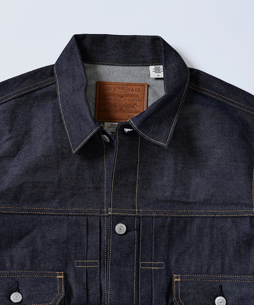 Levi's(リーバイス)の「Levi’s(R) / リーバイス(R) 別注 TYPE2リジッド トラッカージャケット(デニムジャケット・メンズ・ダークブルー・SMALL/MEDIUM/LARGE/X-LARGE/XX-LARGE)」の4枚目の写真