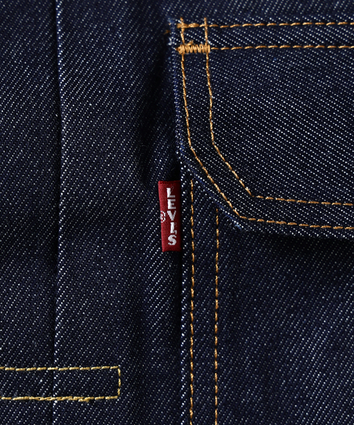 Levi's(リーバイス)の「Levi’s(R) / リーバイス(R) 別注 TYPE2リジッド トラッカージャケット(デニムジャケット・メンズ・ダークブルー・SMALL/MEDIUM/LARGE/X-LARGE/XX-LARGE)」の7枚目の写真