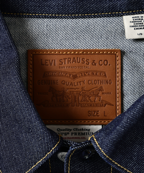 Levi's(リーバイス)の「Levi’s(R) / リーバイス(R) 別注 TYPE2リジッド トラッカージャケット(デニムジャケット・メンズ・ダークブルー・SMALL/MEDIUM/LARGE/X-LARGE/XX-LARGE)」の9枚目の写真
