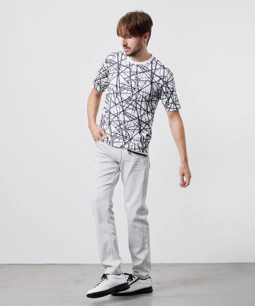 HIDEAWAYS NICOLE(ハイダウェイニコル)の「アラカルト総柄プリント半袖Tシャツ(Tシャツ/カットソー・メンズ・その他2/ホワイト・XL/L/M)」の11枚目の写真