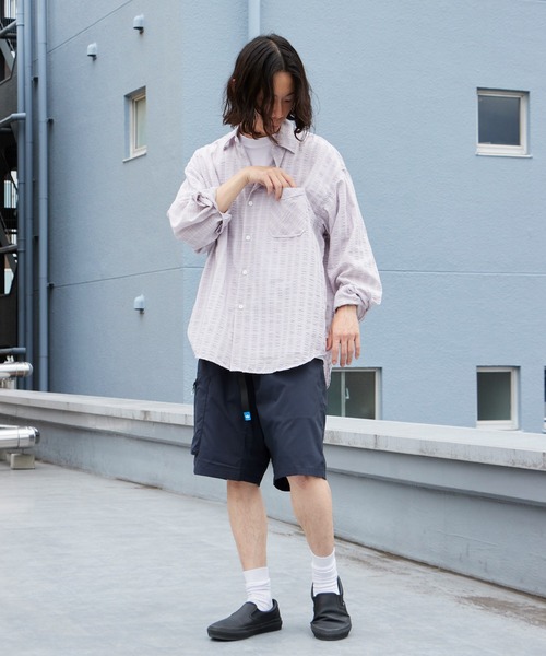 Liberaiders（リベレイダース）の「Liberaiders/リベレイダース DOTAIR UTILITY SHORTS ドットエア チェック柄 ショーツ ハーフパンツ メンズ 2026年 夏 夏服（その他パンツ・メンズ・ブラック・S/M/L）」の9枚目の写真