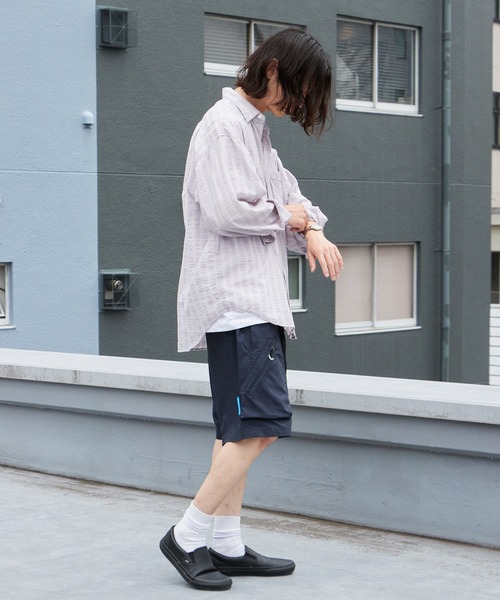 Liberaiders（リベレイダース）の「Liberaiders/リベレイダース DOTAIR UTILITY SHORTS ドットエア チェック柄 ショーツ ハーフパンツ メンズ 2026年 夏 夏服（その他パンツ・メンズ・ブラック・S/M/L）」の10枚目の写真