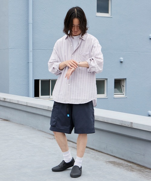 Liberaiders（リベレイダース）の「Liberaiders/リベレイダース DOTAIR UTILITY SHORTS ドットエア チェック柄 ショーツ ハーフパンツ メンズ 2026年 夏 夏服（その他パンツ・メンズ・ブラック・S/M/L）」の8枚目の写真