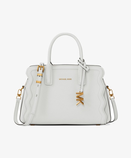MICHAEL KORS(マイケルコース)の「LAILA ぺブルレザー コンバーチブル クロスボディバッグ エクストラスモール(ショルダーバッグ・レディース・ホワイト系・FREE)」の1枚目の写真