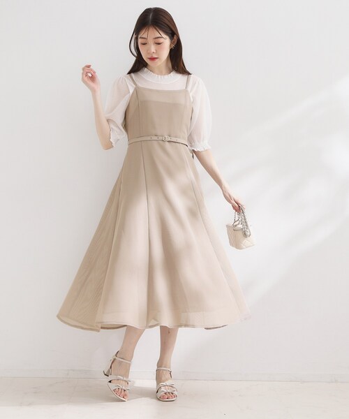 couture brooch(クチュールブローチ)の「【洗える】メッシュ キャミワンピース(ワンピース・レディース・ブラウン系その他/ブラック・36/38/40/42)」の7枚目の写真