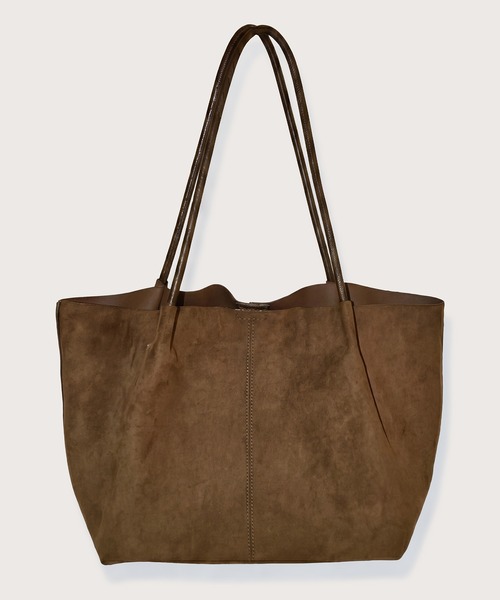 kiehtova(キエトヴァ)の「【kiehtova】FAUX SUEDE TOTE BAG/フォックススウェードトートバッグ KTAC7(トートバッグ・レディース・ブラウン/カーキ・FREE)」の4枚目の写真