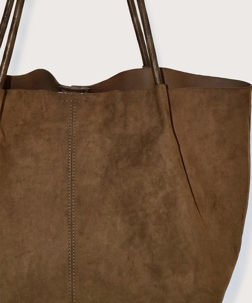 kiehtova(キエトヴァ)の「【kiehtova】FAUX SUEDE TOTE BAG/フォックススウェードトートバッグ KTAC7(トートバッグ・レディース・ブラウン/カーキ・FREE)」の5枚目の写真