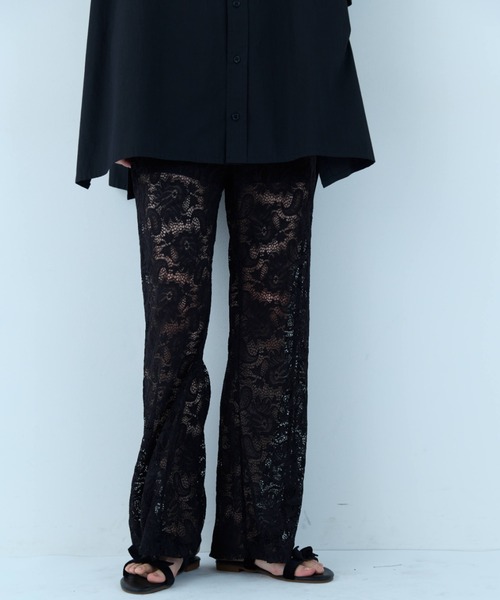 flaeu(フラユ)の「Floral Lace Easy Pants(その他パンツ・レディース・ホワイト/ブラック・FREE)」の20枚目の写真