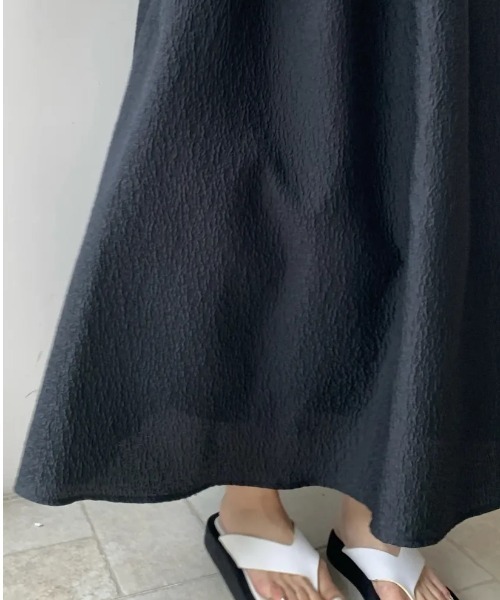 BIRTHDAY BASH(バースデイバッシュ)の「JACQUARD 2WAY PUFF STRAP DRESS(ワンピース・レディース・ブラック・FREE)」の9枚目の写真
