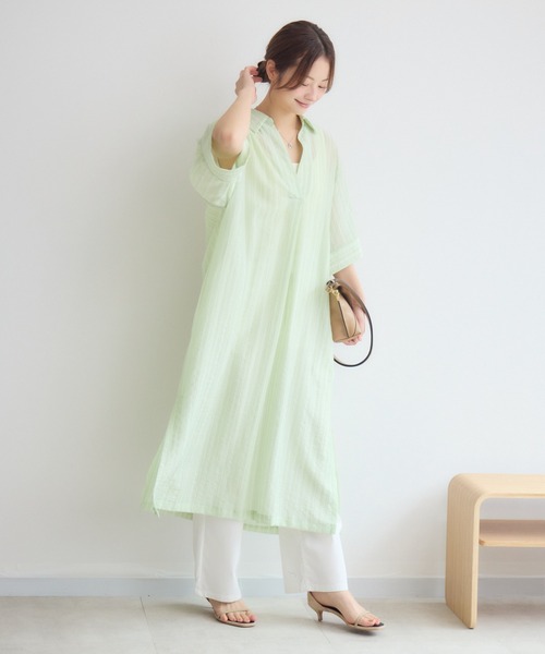 SAN HIDEAKI MIHARA(サンヒデアキミハラ)の「【SAN HIDEAKIMIHARA】メールバッグS(ショルダーバッグ・レディース・ベージュ/キャメル・MEDIUM)」の8枚目の写真