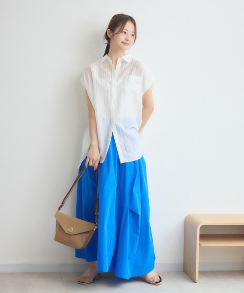SAN HIDEAKI MIHARA(サンヒデアキミハラ)の「【SAN HIDEAKIMIHARA】メールバッグS(ショルダーバッグ・レディース・ベージュ/キャメル・MEDIUM)」の10枚目の写真