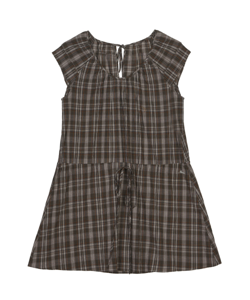 NICK&NICOLE(ニックアンドニコール)の「VINTAGE CHECK MINI DRESS_BROWN(ワンピース・レディース・その他・FREE)」の1枚目の写真