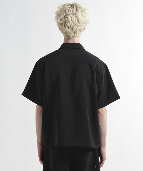 HARE(ハレ)の「【SET UP対応】ビルディングレザーパネルシャツ(HARE)(シャツ/ブラウス・メンズ・グレー/ブラック・FREE)」の16枚目の写真