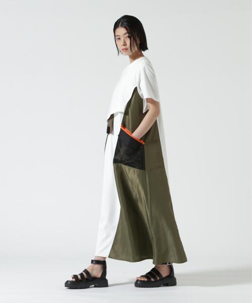 Risley（リズレー）の「Risley(リズレー) レイヤードワンピース（ワンピース・レディース・カーキ/ホワイト系2・F）」の6枚目の写真