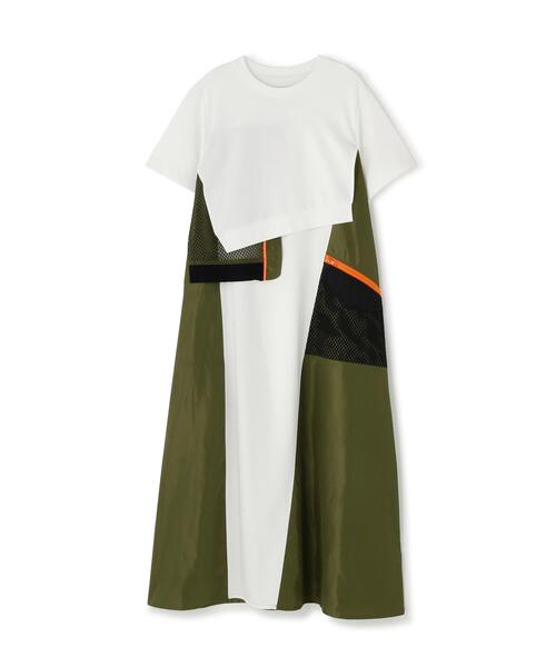 Risley（リズレー）の「Risley(リズレー) レイヤードワンピース（ワンピース・レディース・カーキ/ホワイト系2・F）」の8枚目の写真