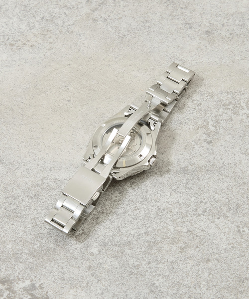 NAVAL WATCH（ナバルウォッチ）の「NAVAL WATCH ナバルウォッチ / Produced By LOWERCASE GMT Mechanical S/S 3 links Metal band メタルバンドミリタリーウォッチ / FRXD001（アナログ腕時計・メンズ・ブラック・FREE）」の7枚目の写真