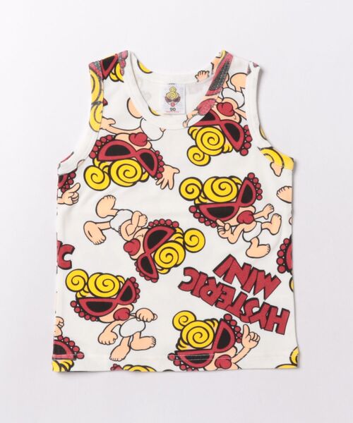 HYSTERIC MINI(ヒステリックミニ)の「HOLY BABY 総柄タンクトップ(Tシャツ/カットソー・キッズ・ホワイト系その他・90)」の1枚目の写真