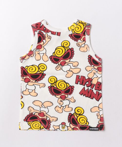 HYSTERIC MINI(ヒステリックミニ)の「HOLY BABY 総柄タンクトップ(Tシャツ/カットソー・キッズ・ホワイト系その他・90)」の2枚目の写真