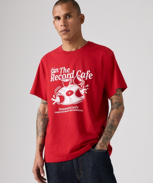 Levi's(リーバイス)の「Levi's/リーバイス ショートスリーブ リラックス Tシャツ(Tシャツ/カットソー・メンズ・レッド・XL/L/M/S)」の1枚目の写真