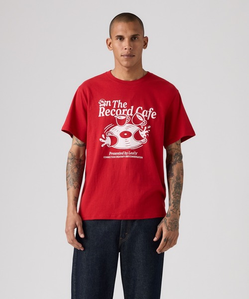 Levi's(リーバイス)の「Levi's/リーバイス ショートスリーブ リラックス Tシャツ(Tシャツ/カットソー・メンズ・レッド・XL/L/M/S)」の2枚目の写真
