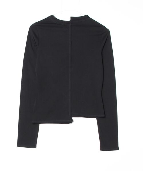 Y-3(ワイスリー)の「Y-3 FITTED LONG SLEEVE TEE(Tシャツ/カットソー・レディース・ブラック・X-SMALL/SMALL/MEDIUM/XX-SMALL/LARGE)」の4枚目の写真