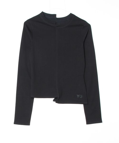 Y-3(ワイスリー)の「Y-3 FITTED LONG SLEEVE TEE(Tシャツ/カットソー・レディース・ブラック・X-SMALL/SMALL/MEDIUM/XX-SMALL/LARGE)」の3枚目の写真