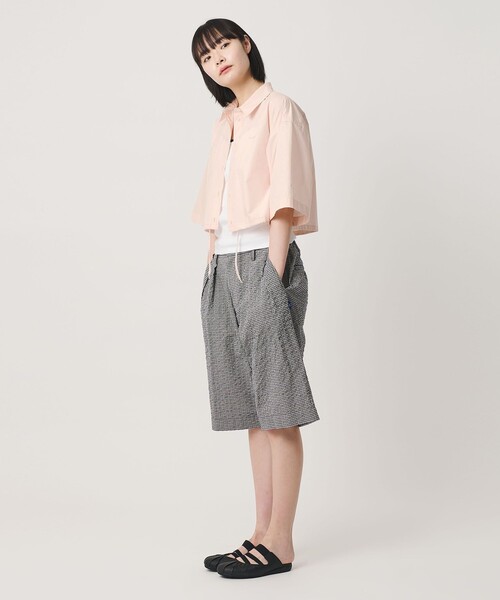 NICE WEATHER(ナイスウェザー)の「<NICE WEATHER>タイプライター ショートスリーブシャツ(シャツ/ブラウス・レディース・ライトピンク/ライトブルー・M/S)」の15枚目の写真
