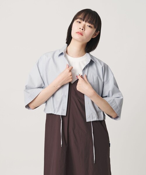NICE WEATHER(ナイスウェザー)の「<NICE WEATHER>タイプライター ショートスリーブシャツ(シャツ/ブラウス・レディース・ライトピンク/ライトブルー・M/S)」の16枚目の写真