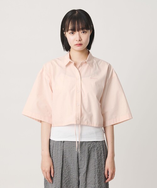 NICE WEATHER(ナイスウェザー)の「<NICE WEATHER>タイプライター ショートスリーブシャツ(シャツ/ブラウス・レディース・ライトピンク/ライトブルー・M/S)」の9枚目の写真