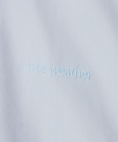 NICE WEATHER(ナイスウェザー)の「<NICE WEATHER>タイプライター ショートスリーブシャツ(シャツ/ブラウス・レディース・ライトピンク/ライトブルー・M/S)」の3枚目の写真
