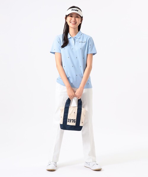 BEAMS GOLF(ビームスゴルフ)の「B-Teeロゴ カートバッグ(トートバッグ・レディース・ネイビー/オフホワイト・ONE SIZE)」の3枚目の写真