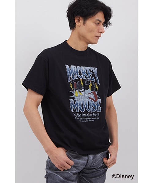 TORNADO MART(トルネードマート)の「TORNADO MART∴TORNADO MART/ミッキーマウス/Tシャツ(Tシャツ/カットソー・メンズ・ライトグレー/ブラック/チャコールグレー・M/L/LL)」の2枚目の写真